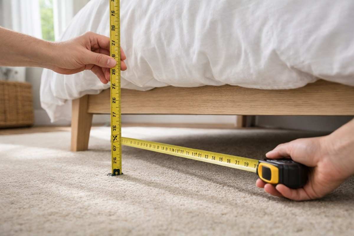 Measure Width Between Bed Legs
